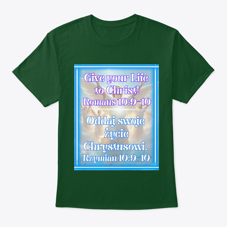 give your life to christ t shirt (english and polish) give your life to christ t shirt (english and polish)