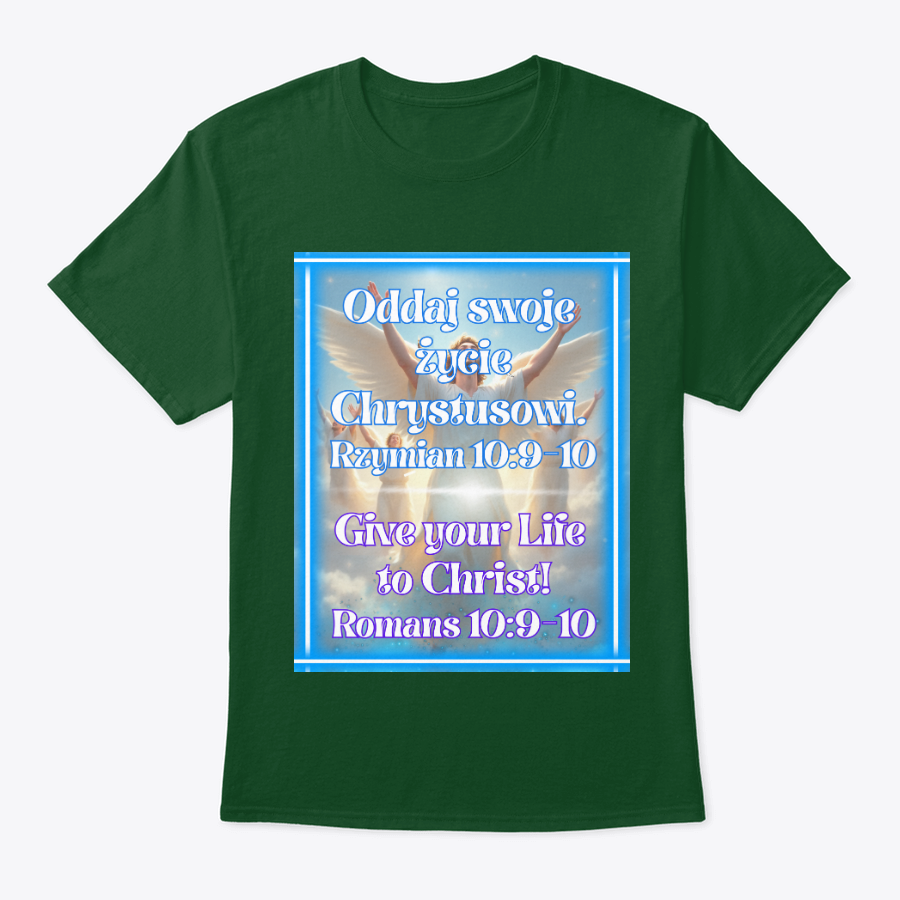give your life to christ t shirt (polish and english) give your life to christ t shirt (polish and english)