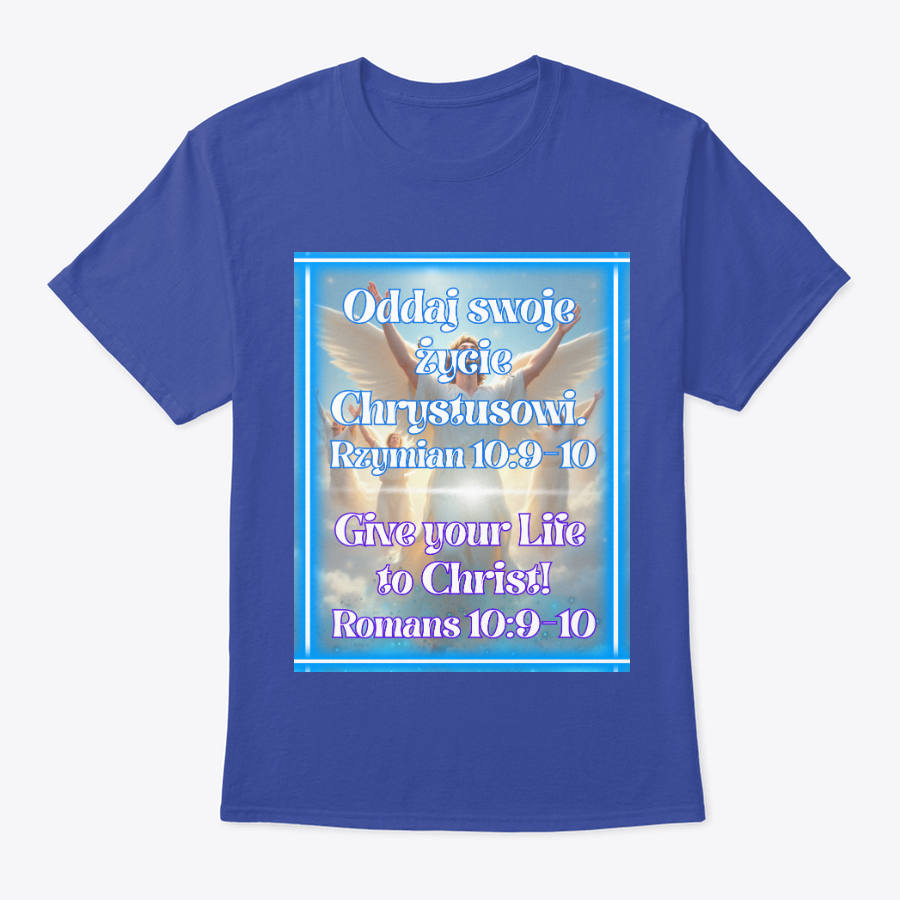 give your life to christ t shirt (polish and english) give your life to christ t shirt (polish and english)