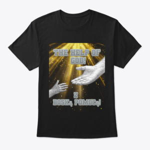 the help of god t shirt (english and polish)