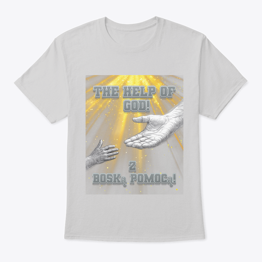 the help of god t shirt (english and polish)