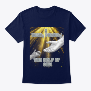 the help of god t shirt (english and polish)